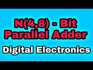 N Bit Parallel Adder | 4 bit Parallel Adder | 8 Bit Parallel Adder |