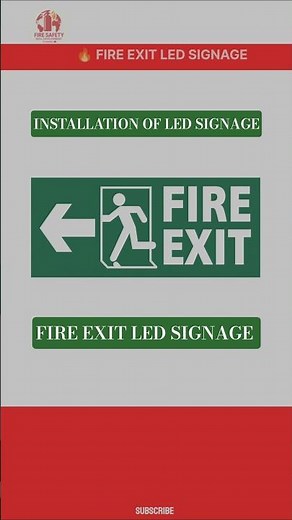 Installation of LED Fire Exit Signage 🔥