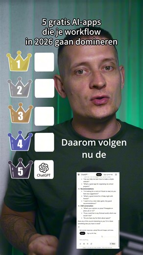 De vijf krachtigste AI van 2026, het is nog niet te laat om ze nu te leren kennen! #proactor #ChatGPT #ai #aitools #perplexity