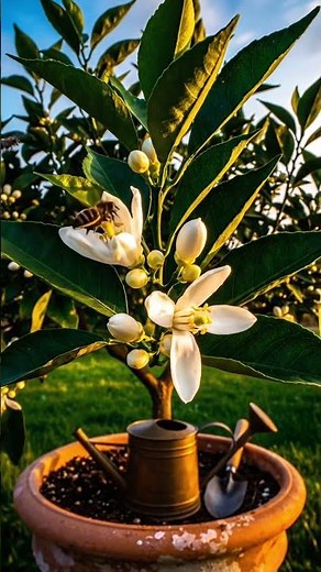 Orange Tree Growth in 1 Minute | Time-Lapse Nature Cinematic 🌿🍊 #orangetree #timelapsenature