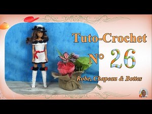 ✏️ Crochet Tutorial #26 | 👗 Dress, Hat & Boots