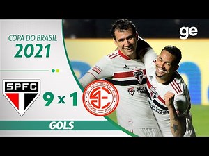 SÃO PAULO 9 X 1 4 DE JULHO | MELHORES MOMENTOS | 3ª FASE COPA DO BRASIL 2021 | ge.globo