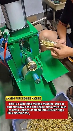 Amazing Wire Bending Machine | Fast Automatic Ring Making Process 2025.