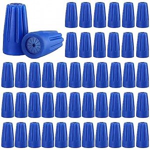 Hiboom 150 Pcs Waterproof Wire Electrical Connectors Outdoor Splice Terminal Electrical Connectors for 22AWG-12AWG Cable Wire Landscape(0.91 x 0.47 Inch,Blue)