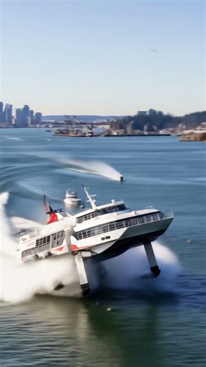 Would you ride on this flying ferry? #Travel