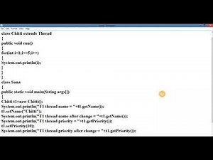 Program to Implement Thread Methods | Thread Methods in java | Java Programming | in Telugu