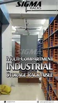 Multilevel Industrial Storage Aisle System | Smart Warehouse Solution #rackingsystem