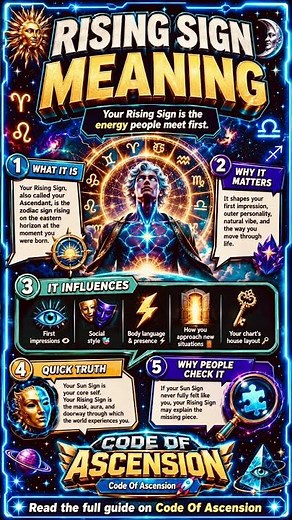 Rising Sign Meaning: The Energy People Meet First ✨| Code Of Ascension