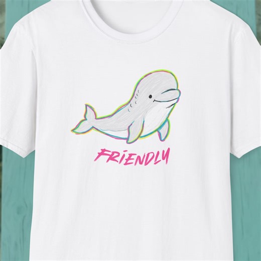 Beluga Whale Shirt Ocean Lover Gift Sea Animal Shirt Ocean Animals Tee Sea Creature T-shirt Water Animals Top - Etsy