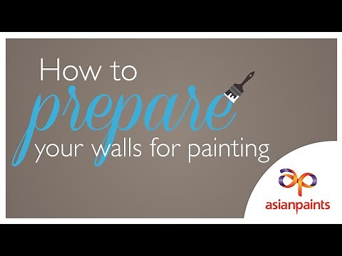 How to prepare your walls for painting
