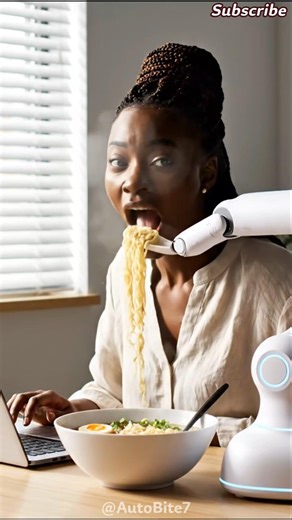 Robot Feeds Ramen While He Works 🤯🍜