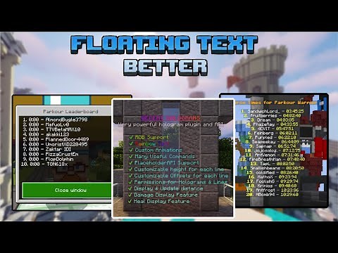 How to add Floating Leaderboards In Your Minecraft Bedrock | BETTER FLOATING TEXT 2.0