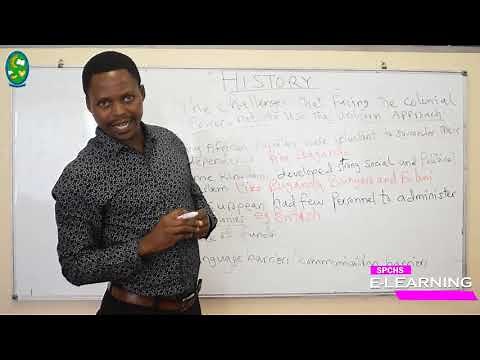 HISTORY - INTRODUCTION TO COLONIAL ADMINISTRATION