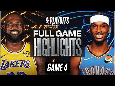 LAKERS vs THUNDER FULL GAME 4 HIGHLIGHTS MAY 11, 2026 NBA HIGHLIGHTS TODAY | NBA 2K26 GAMEPLAY