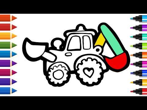 How to Draw a Construction Machine in just minutes | Easy Step by Step