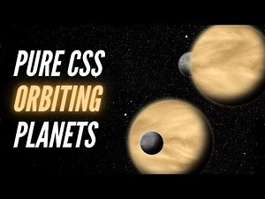 Amazing 3D Planets Orbit Effect Using Only CSS | Quick Tutorial