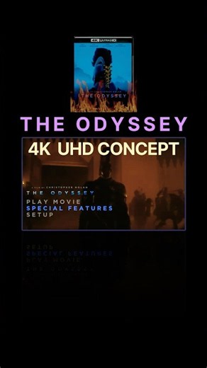 THE ODYSSEY (2026) 4K UHD DISC Concept Design #Shorts #theodyssey