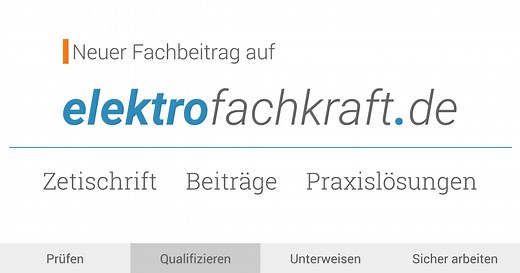 Was ist eine Elektrofachkraft (EFK)?