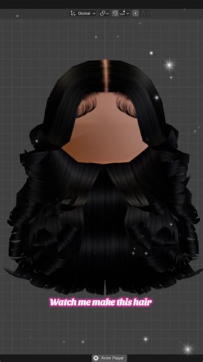 Voluminous Blowout Process in Roblox Hair Creation