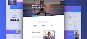 Get a FREE Marathon Layout Pack for Divi
