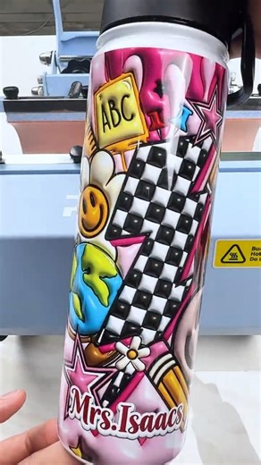 How to Custom Water Bottle with Tumbler Press Machine🔥Perfect Print in Minutes#pydlife #sublimation