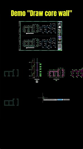 Core wall in 30s. #autocad #construction #katapro #software #structure