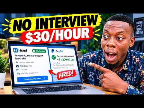 NO INTERVIEW Remote Jobs! 5 Legit Websites Hiring Now & Up to $30/Hour?