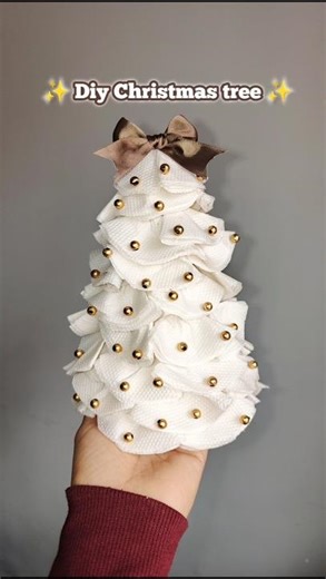 Diy Christmas tree🎄||from tissue paper😳||craft ideas💡||