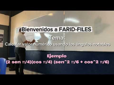 Calcular valor numérico usando ángulos notables