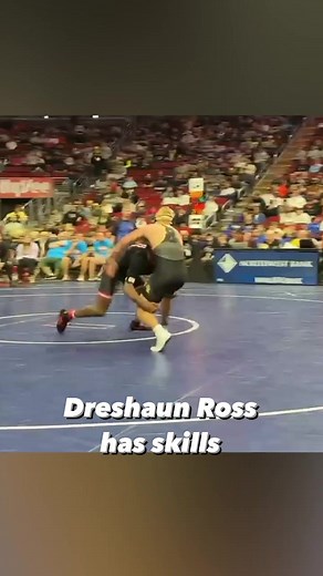 Dreshaun Ross put on an impressive display of offense in the 3A 215-pound finals of the Iowa High School State Wrestling Championships.