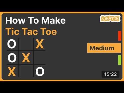How To make Google Tic Tac Toe in Scratch in 8 Minutes | Scratch Tutorial