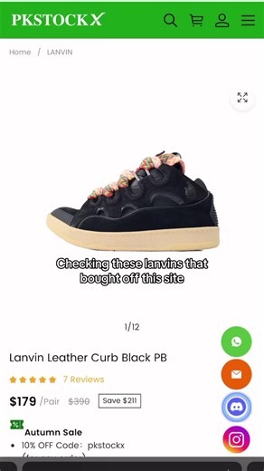 You can get these from: @PkStockX Use promo code “r3” for 15% off #pkstockx #fyp #fashiontiktok #lanvins #lanvinsneakers