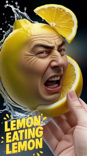 Lemon Eats Lemon | ASMR Bite Reaction #shorts #asmr #oddly