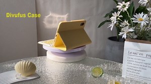 Keyboard Case for iPad mini 7th Generation (A17 Pro) 2024 / 6th Gen 2021 8.3 Inch [Magnetic Detachable Wireless Keyboard][Support 3 System] Flip Stand Case with Pencil Holder, Yellow