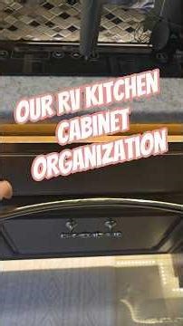 My RV Kitchen Cabinet Organization