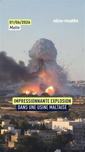 Malte : les images impressionnantes de l'explosion d'une usine de feux d'artifice