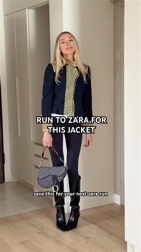 You Need This Zara Military Jacket ✨ #shorts #zara #zarahaul #napoleonjacket #springoutfit