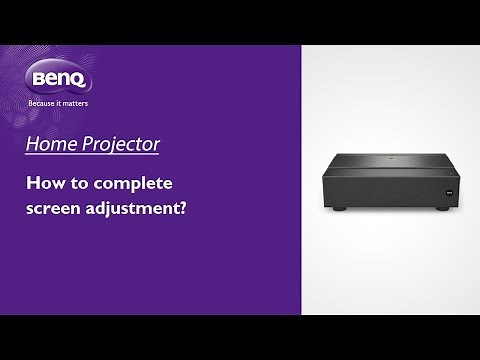 [BenQ FAQ] Projector_How to complete screen adjustment