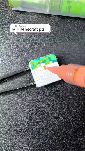 Minecraft grass field drawing #keyboardart