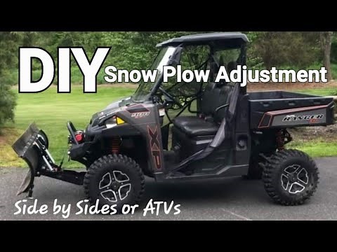 DIY Snow Plow Adjustment for the Polaris Ranger! "Stop the Flop!"