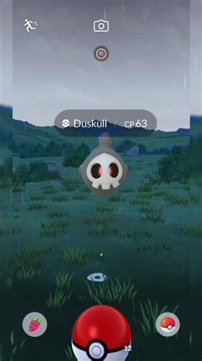 Catching a Duskull pokemon in the nature #pokemongo #pokemon