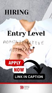 HIRING Entry Level Administrative Assistant APPLY NOW https://jobs.americanstaffcorp.com/jb/Entry-Level-Administrative-Assistant-Jobs-in-Tulsa-OK/12255099 Entry level administrative assistant will assist with various functions to promote efficiency in a fast-paced office.Greet guests, answer phones, manage incoming and outgoing mail.Maintain relationships with vendors and field staff.Assisting various management staff.Process new applications and new hire documentation, coordinate drug test scre
