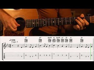 How to Play At the Cross on Guitar with TAB