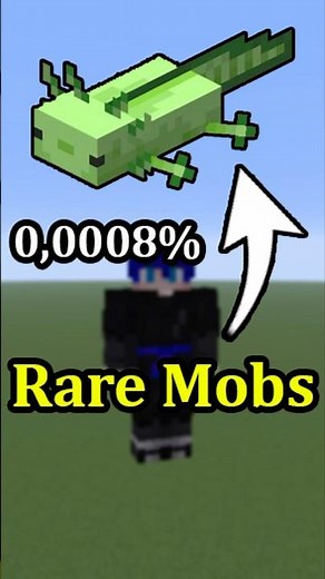 The Rarest Mobs in Minecraft!🍀#shorts