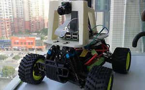 自制donkeycar 基于深度学习的无人驾驶小车 ps4手柄操作部分演示