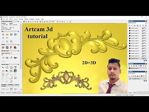 Artcam 2D Tutorials and Artcam 3D tutorial relief in Hindi