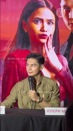Joseph Marco at the 'My Husband Is A Mafia Boss' Press Conference