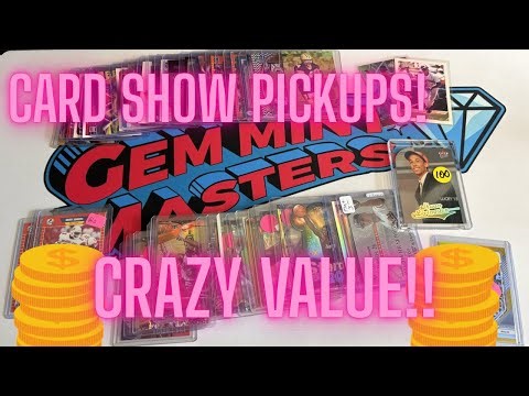 SO MUCH VALUE!! Card Show Pickups - Grading Strategy and Recap!