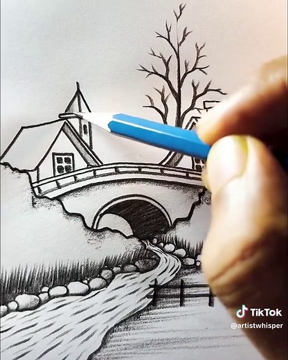 Landscape Drawing Scenery Tutorial: Easy Step-by-Step Guide