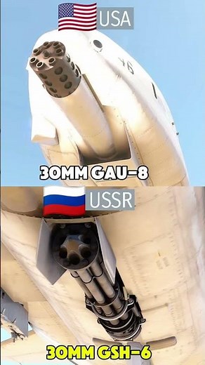 GAU-8 vs GSh-6: The World’s Deadliest 30mm Titans! 💥